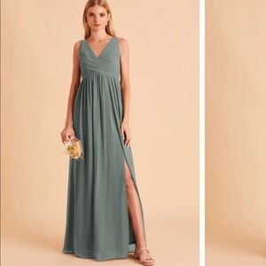 Birdy Grey / Laurie Dress, small crepe sea glass